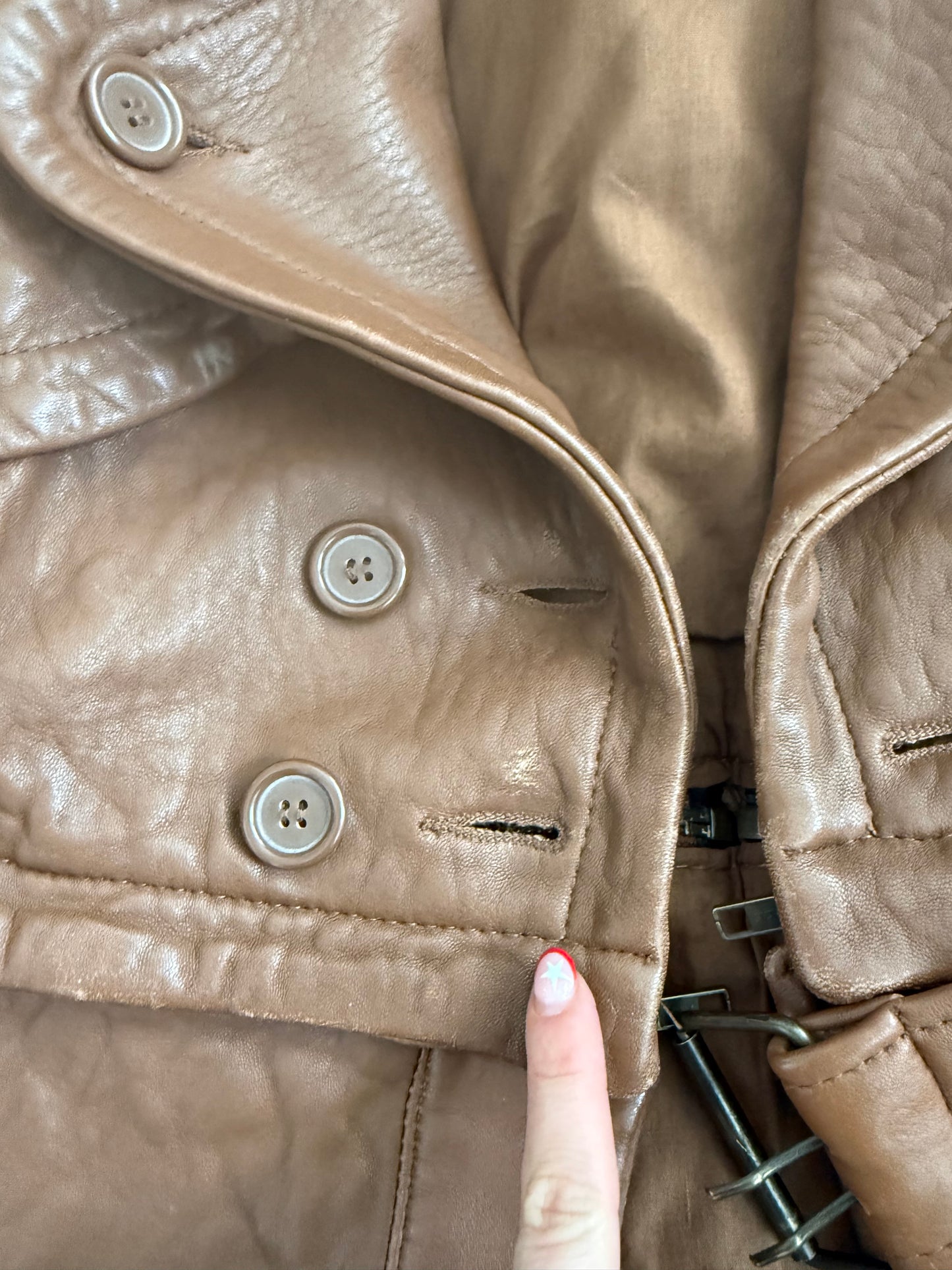 Allsaints Leather 2 in 1 Jacket (UK10)