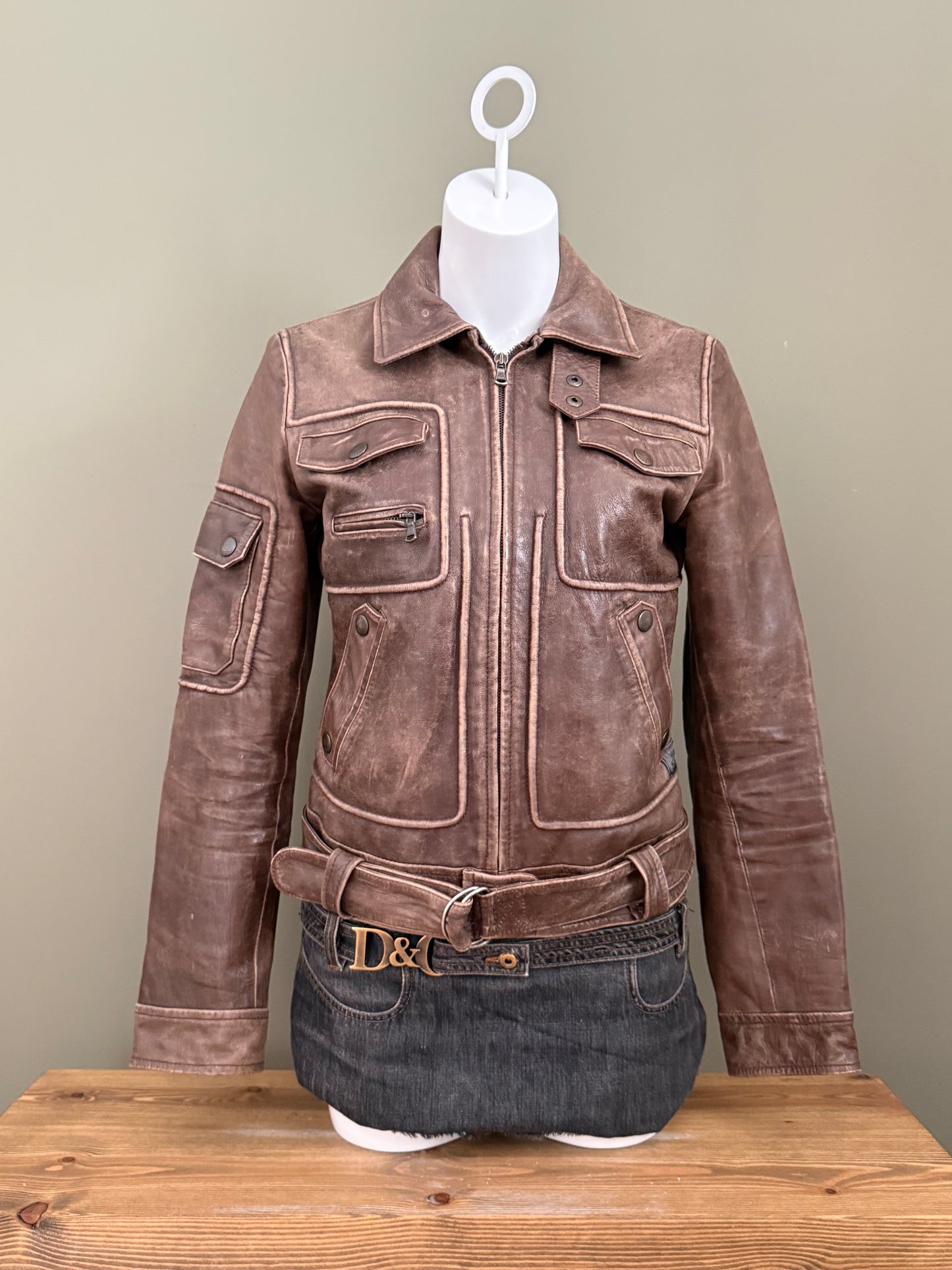 Miss Sixty Leather Jacket (M)