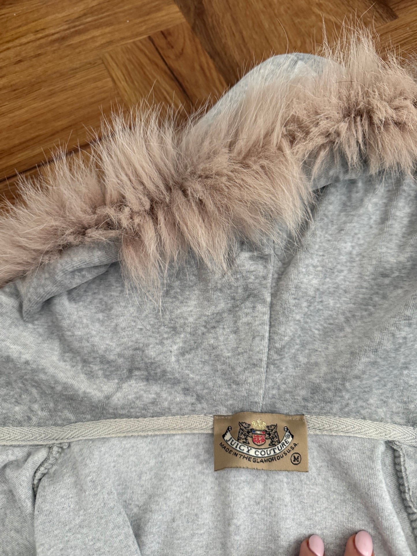 Juicy Couture Velour Zip Hoodie (M)