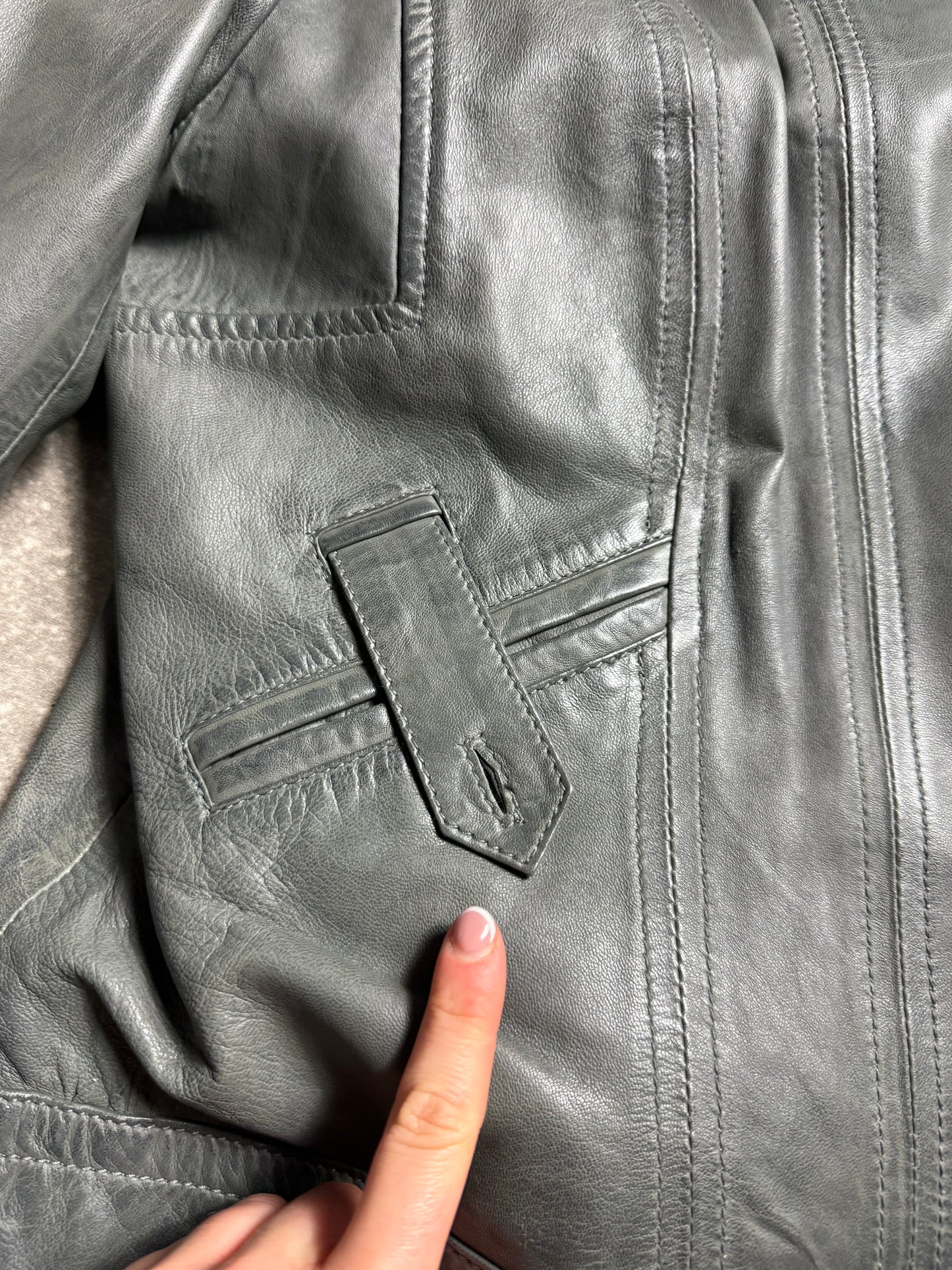 Leather Buckle Jacket (XL)