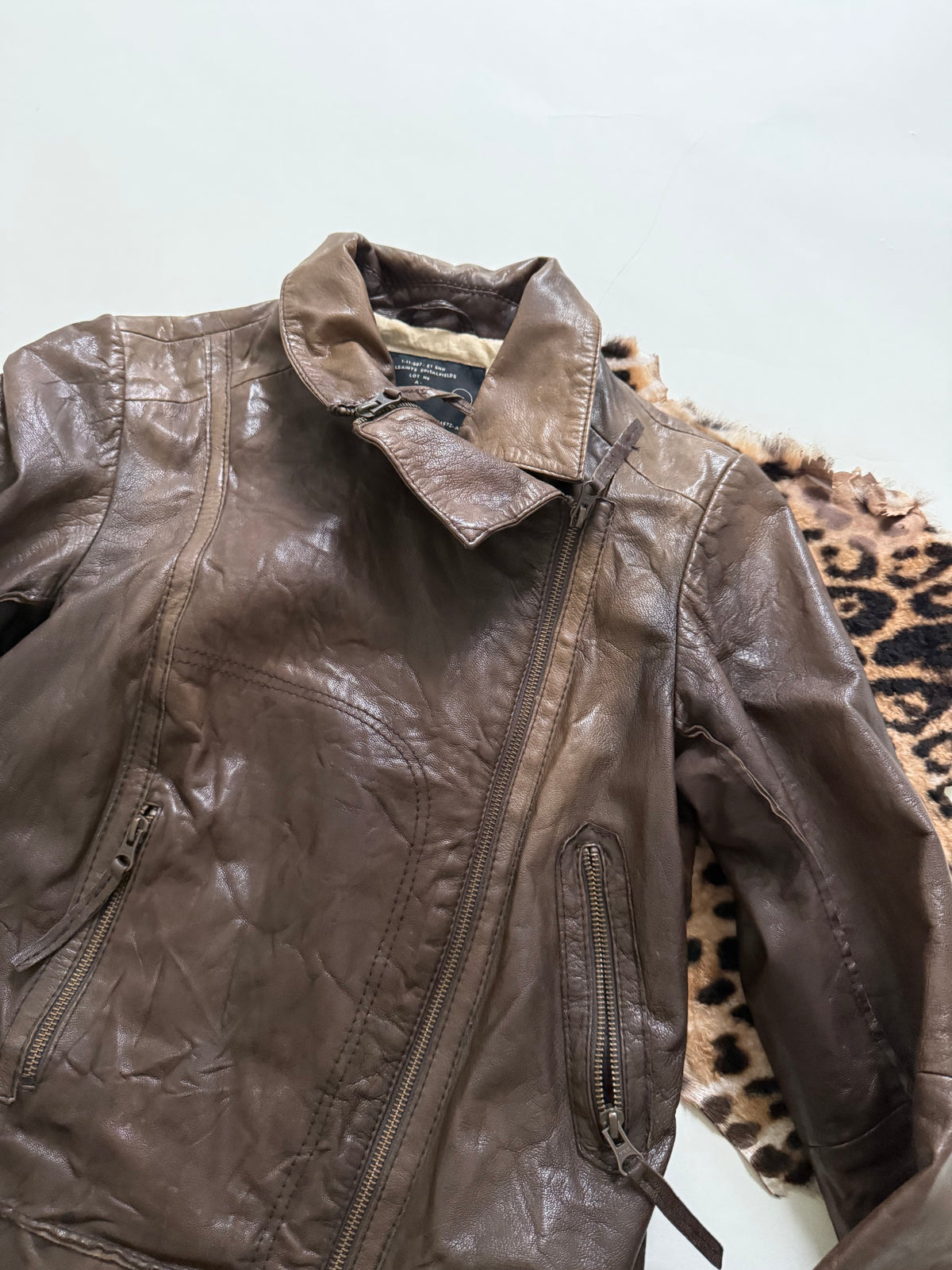 Vintage Allsaints Leather Jacket (UK12)