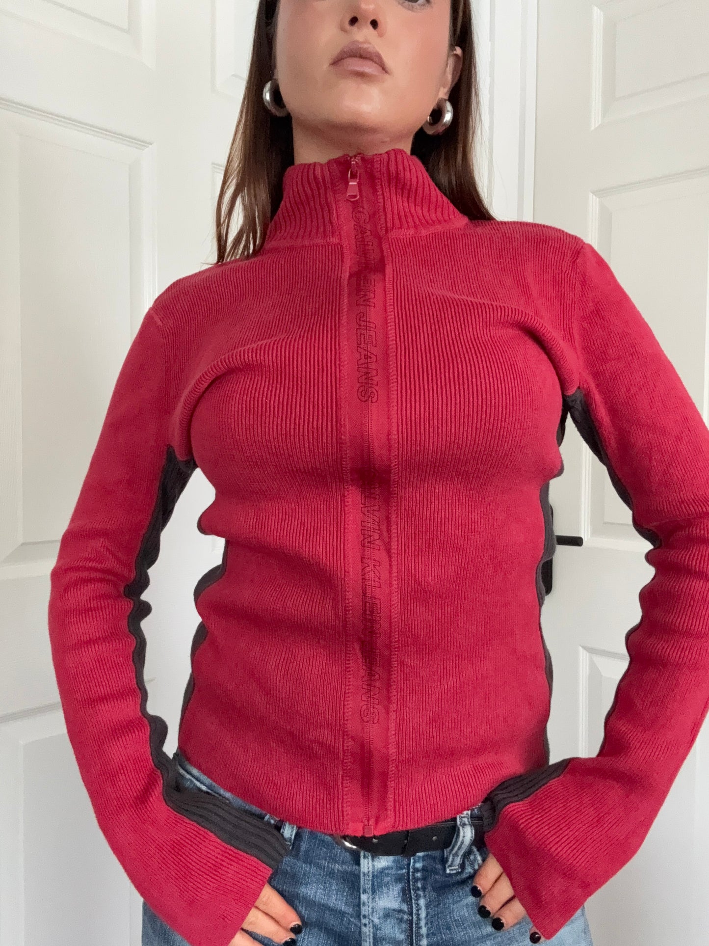 Calvin Klein Zip Knit Jumper (M)