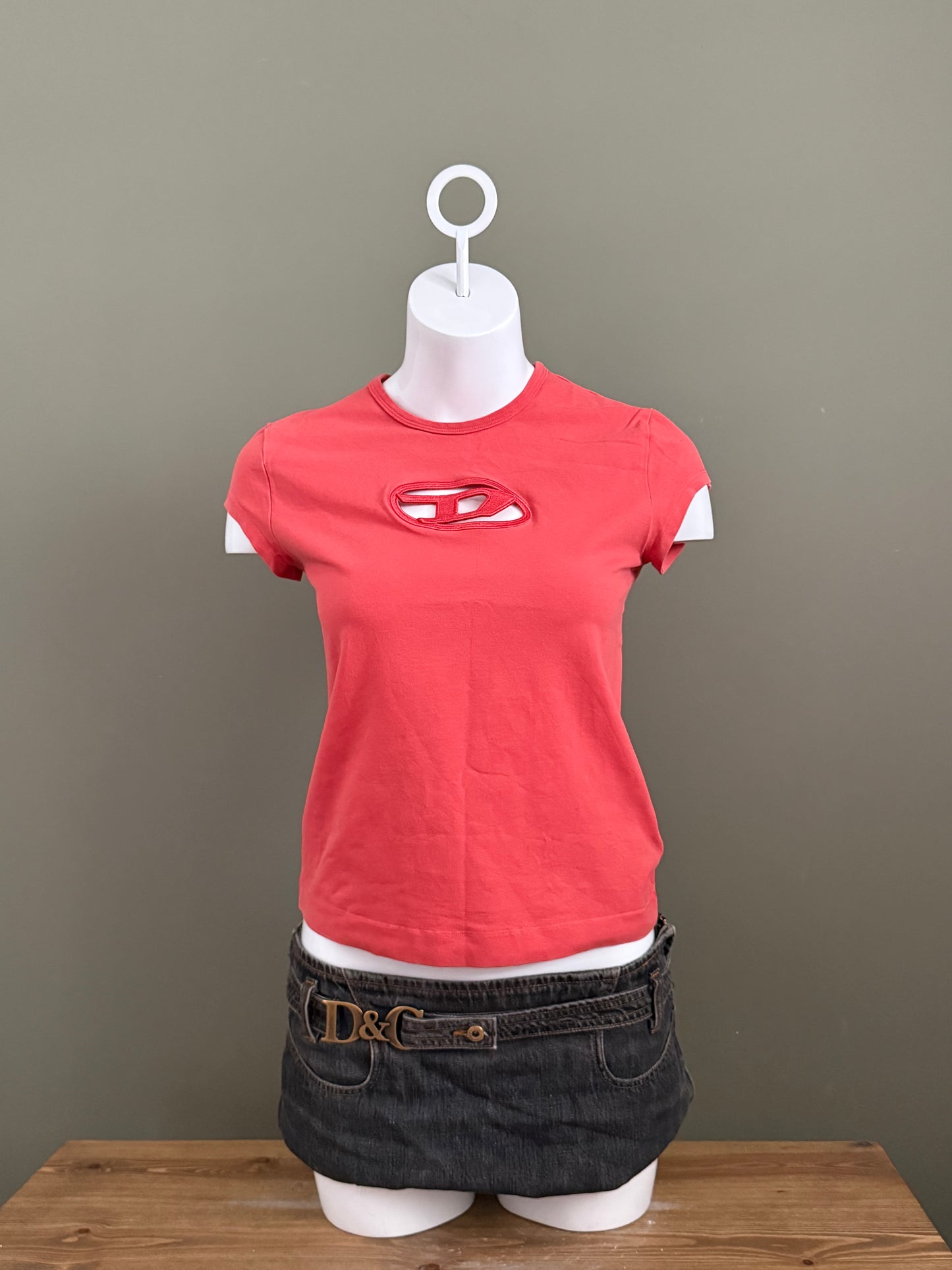 Diesel Cut Out Baby Tee (L)