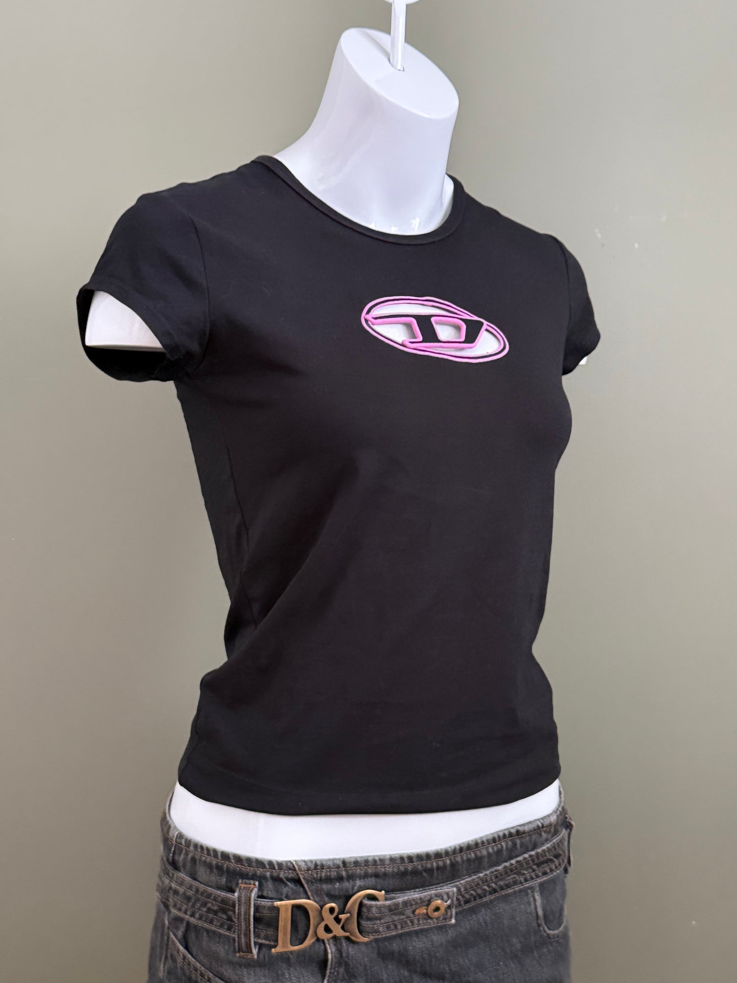Diesel Cut Out Baby Tee (M)