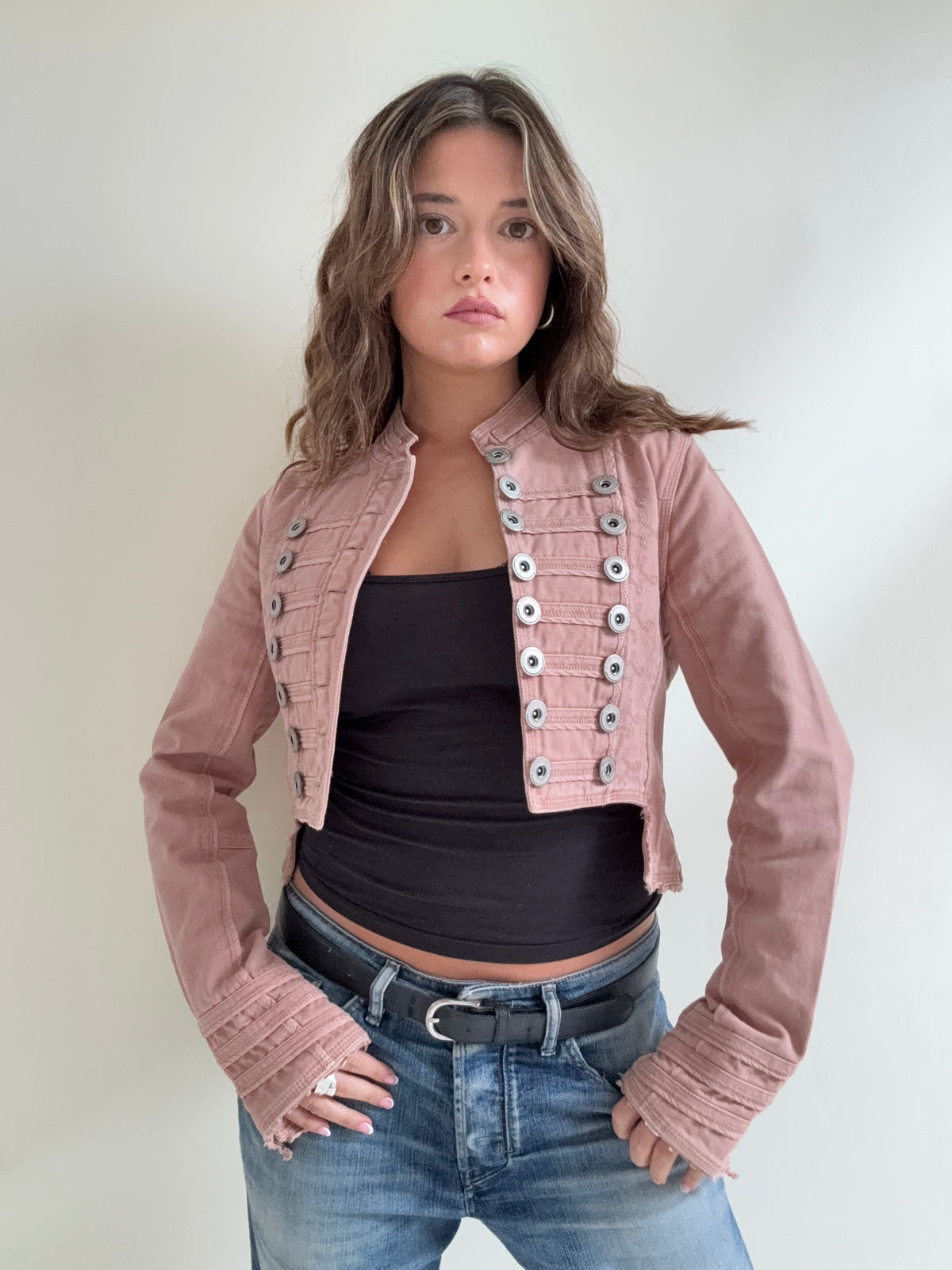 Cropped Vintage Military Jacket (S)