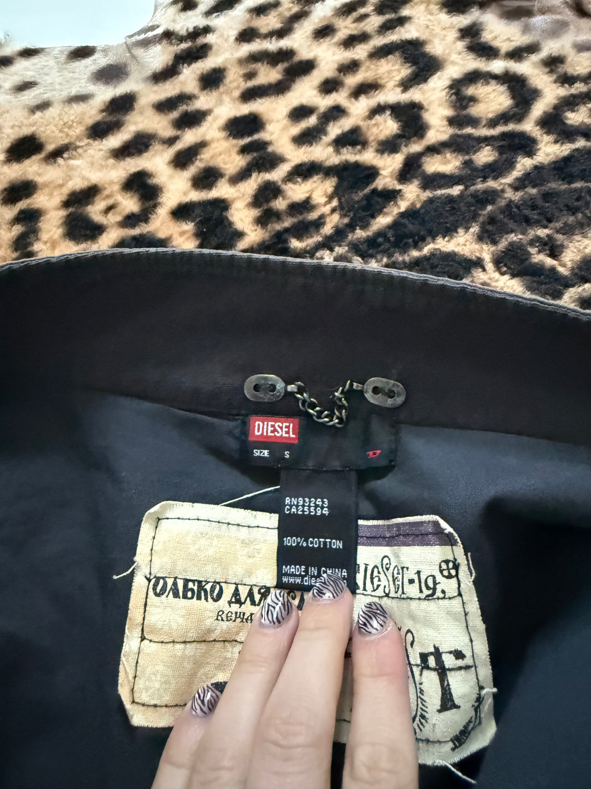 Diesel Cropped Utility Jacket (S)