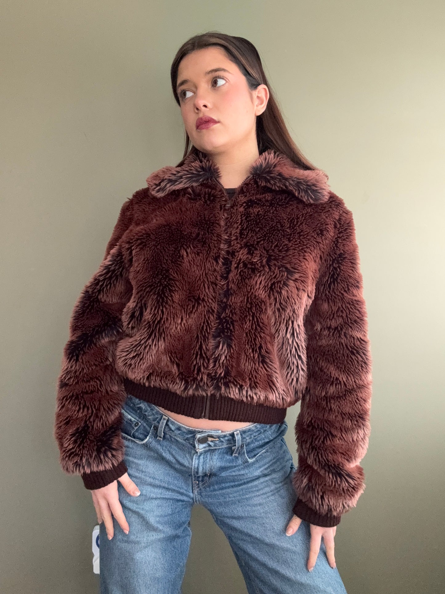 Faux Fur Jacket (UK12)