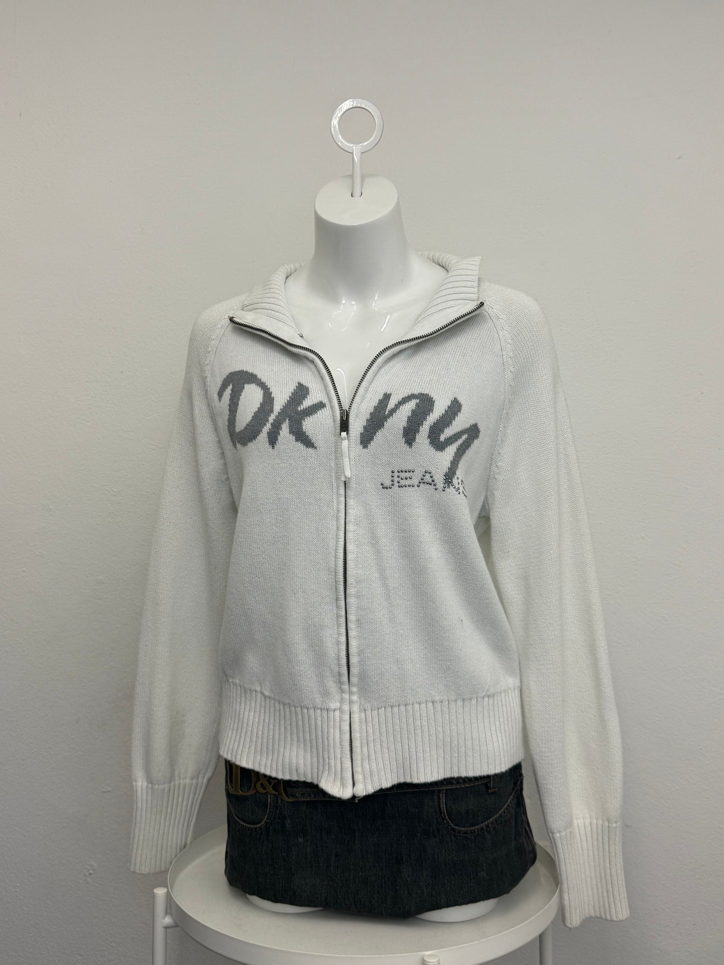 DKNY Knit Zip Jumper (L)