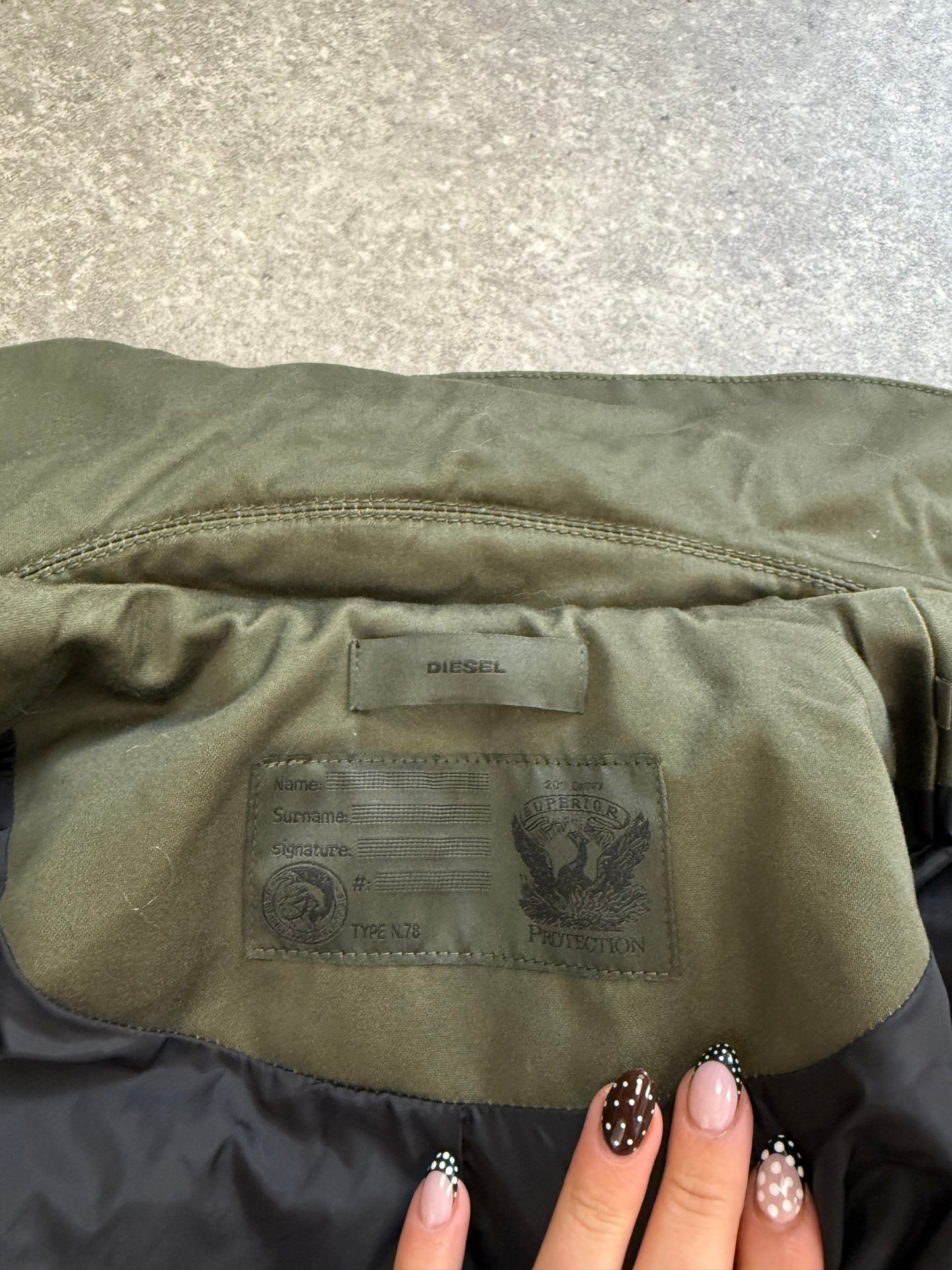 Khaki Diesel Bomber Jacket (S)