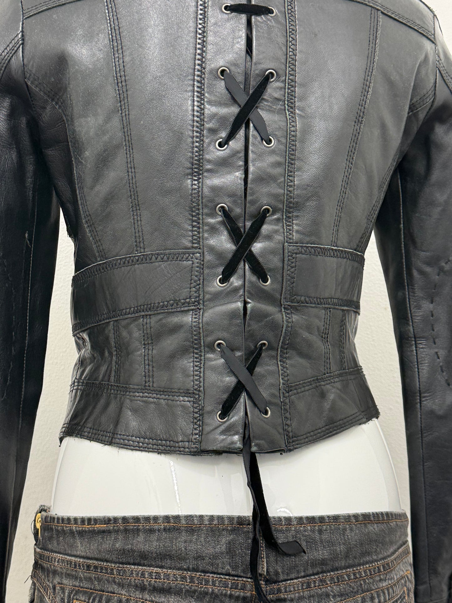 Leather Corset Jacket (UK12)
