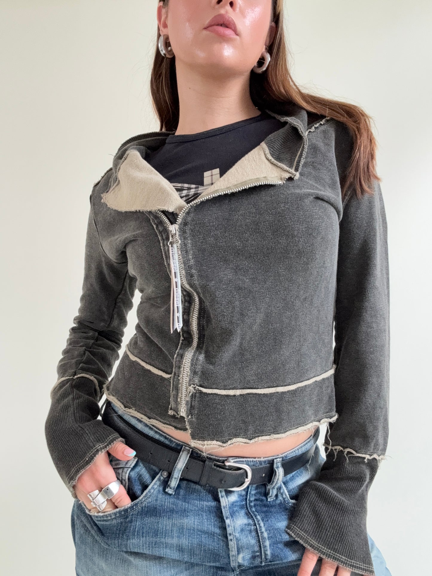 Vintage Diesel Asymmetric Zip Jumper (L)