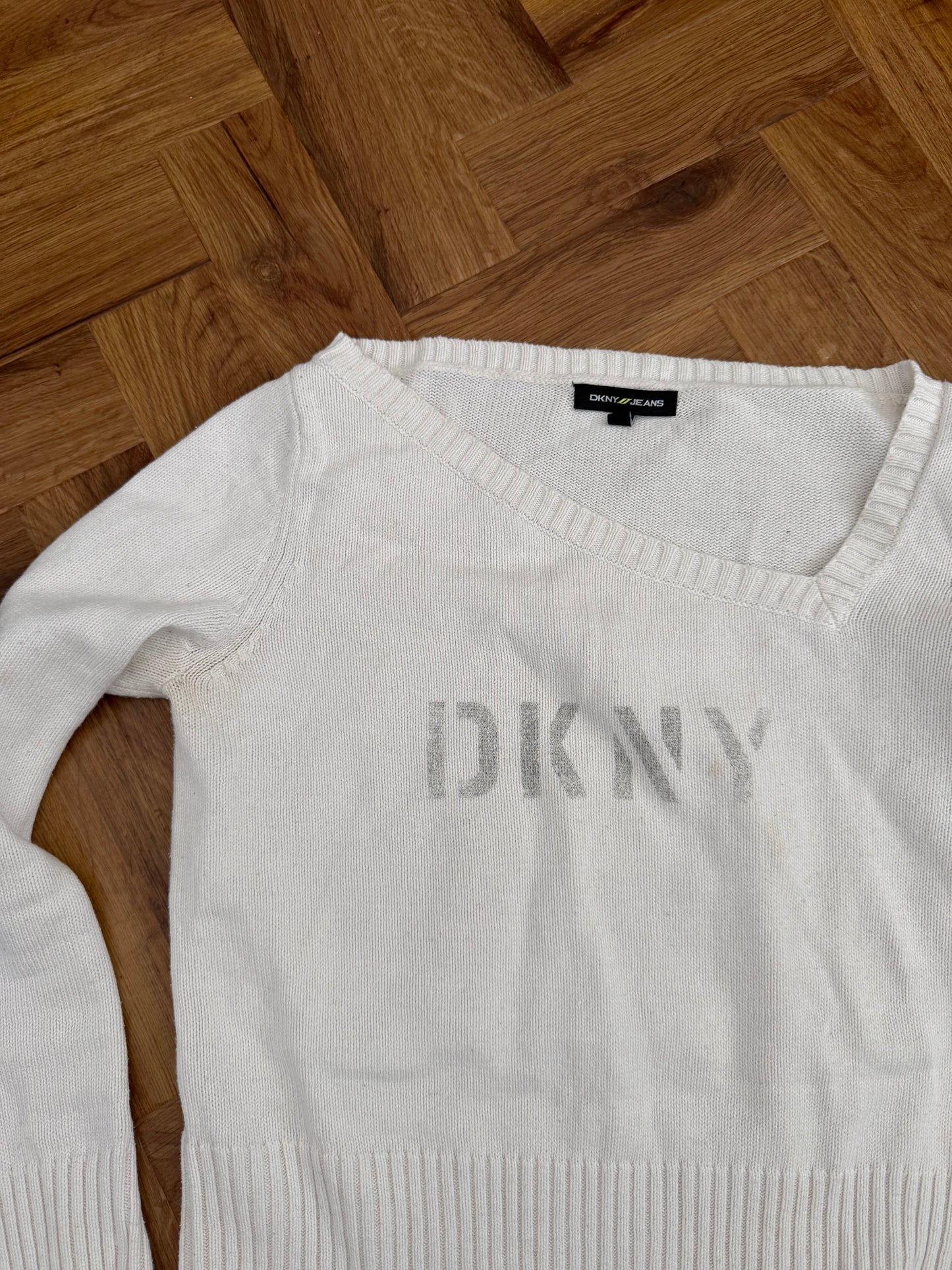 DKNY Asymmetric Knit Jumper (L)