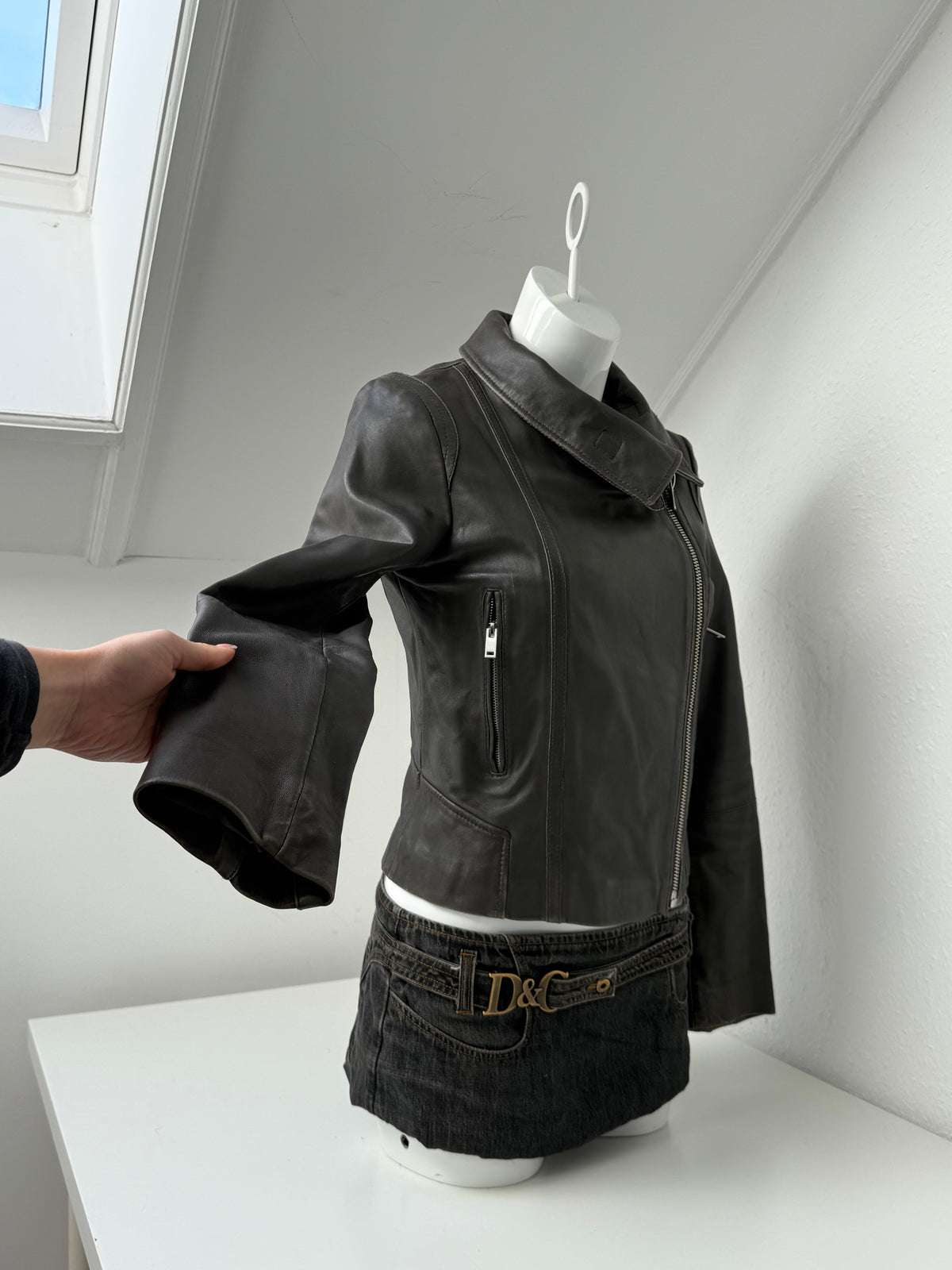 Leather Buckle Jacket (S)