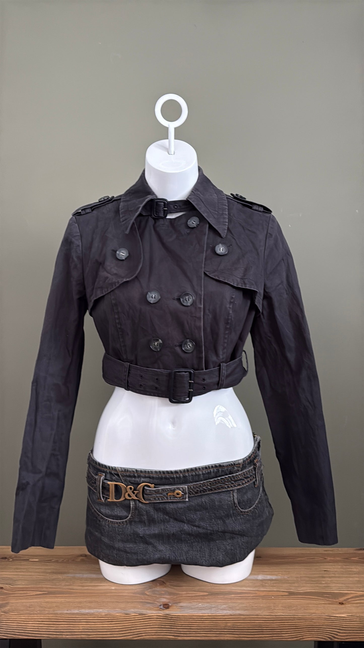 Allsaints 2 in 1 Short Trench Coat (UK14)