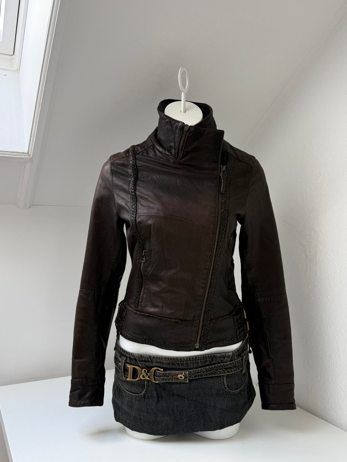 Allsaints Leather Jacket (UK10)