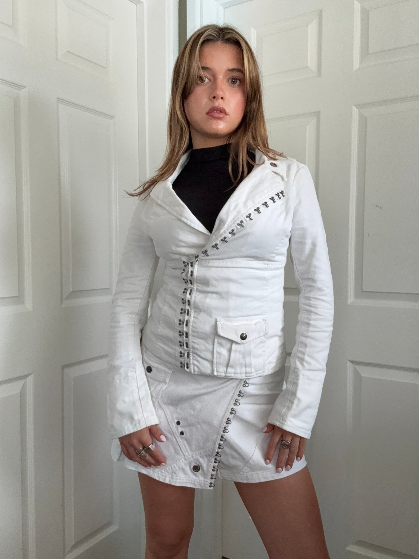 Diesel White Corset Jacket (S)