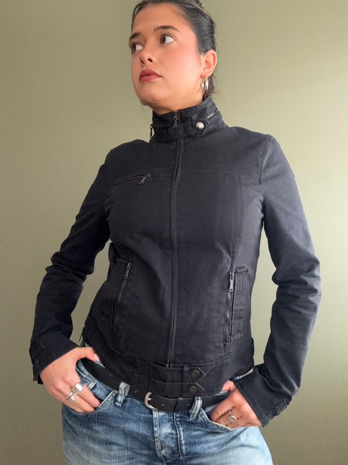 Black Buckle Jacket (UK12)