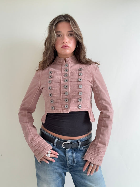 Cropped Vintage Military Jacket (S)