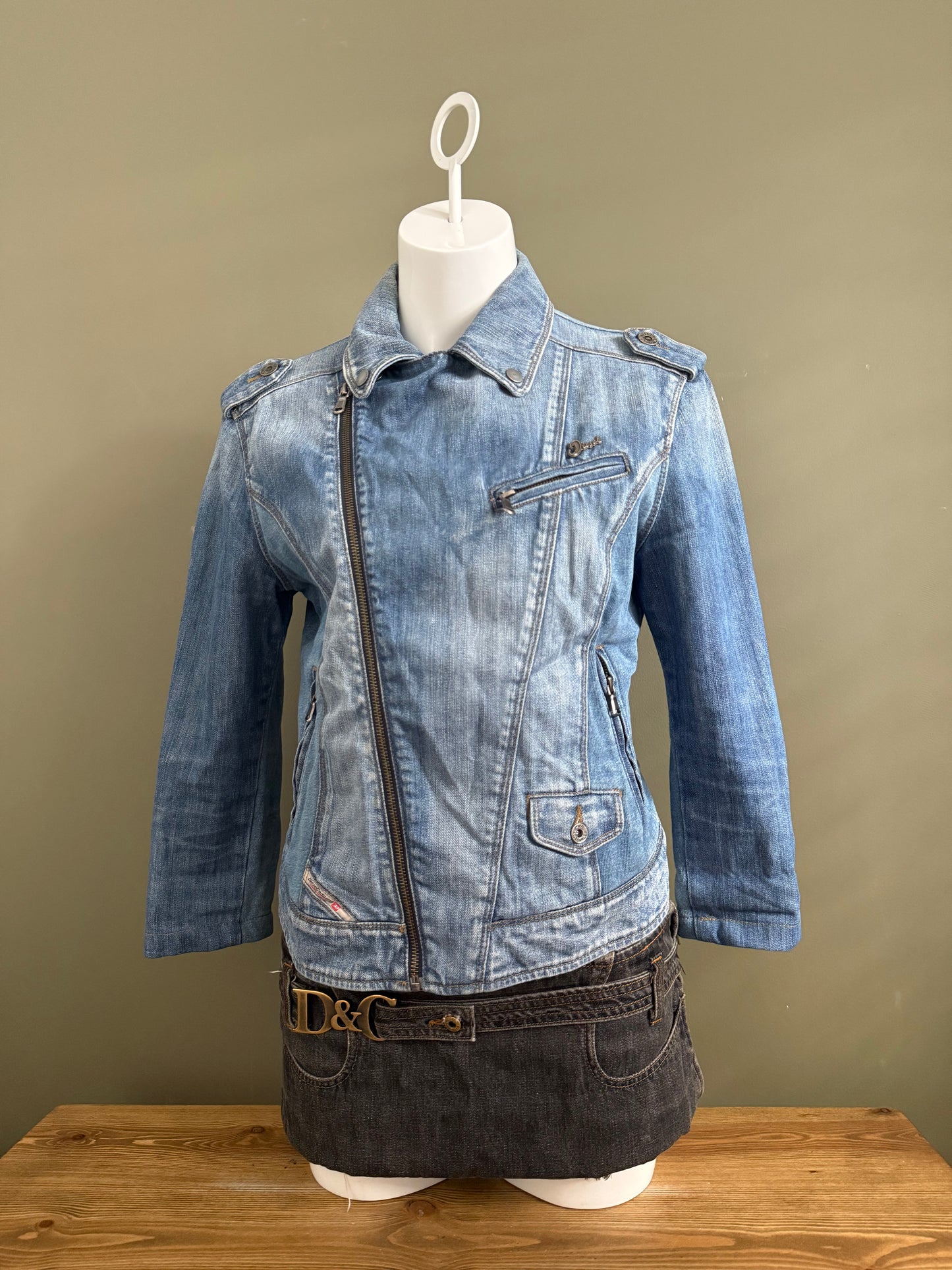 Diesel Denim Biker Jacket (M)
