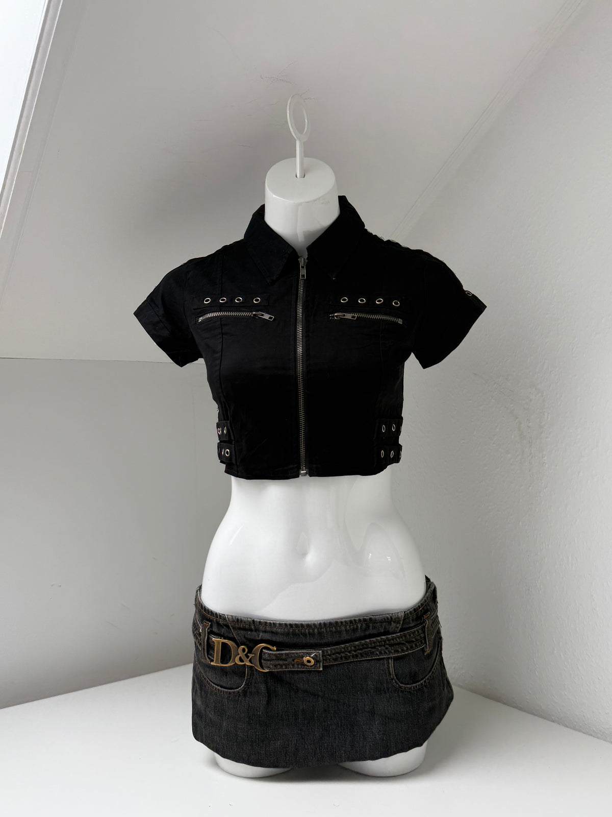 Cropped Corset Utility Top (UK8)