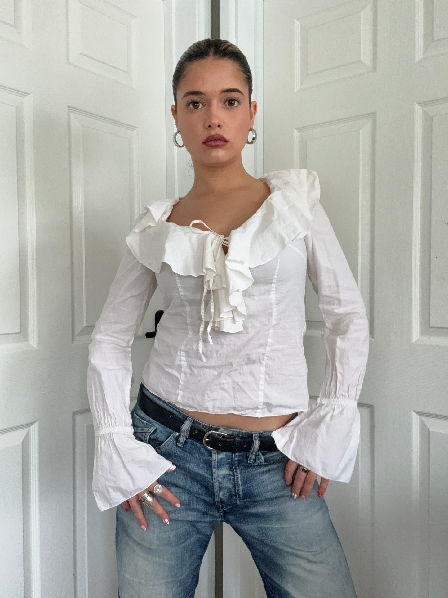Morgan De Toi Ruffle Shirt (S)