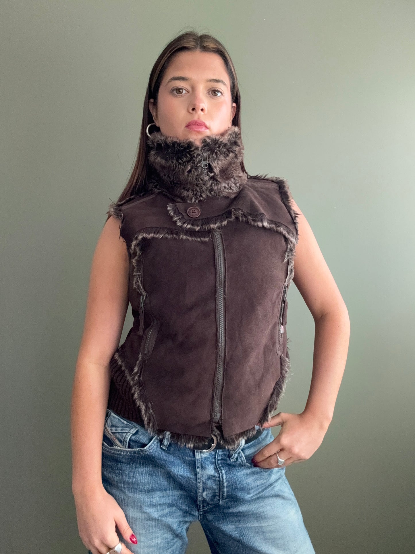 Faux Fur Gilet (S)