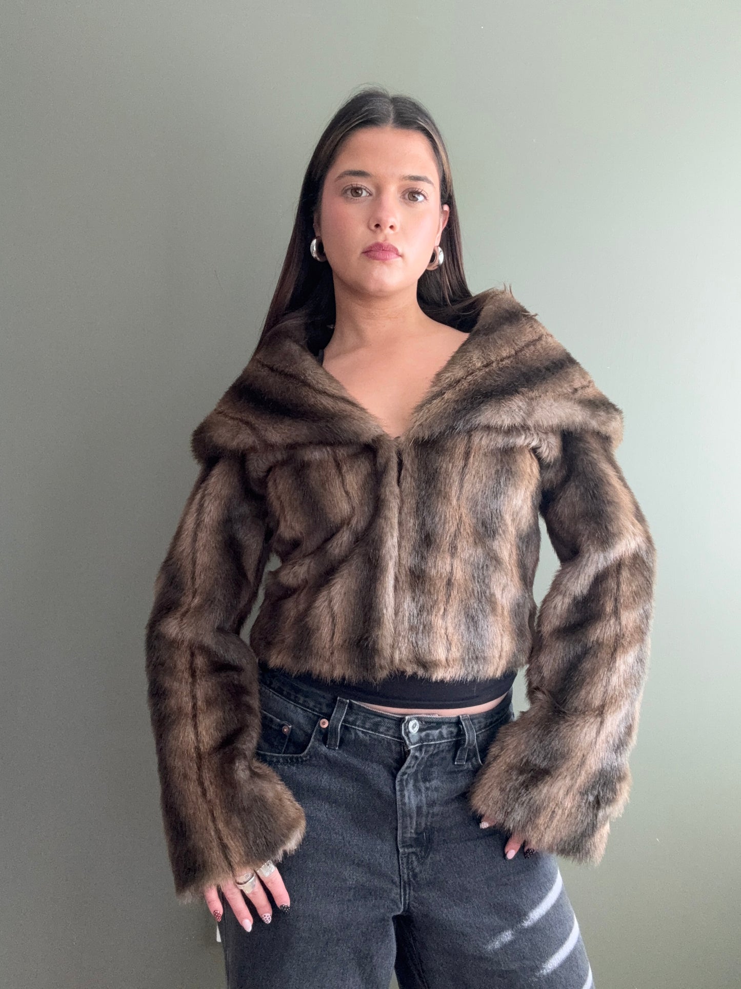 Faux Fur Jacket (S)