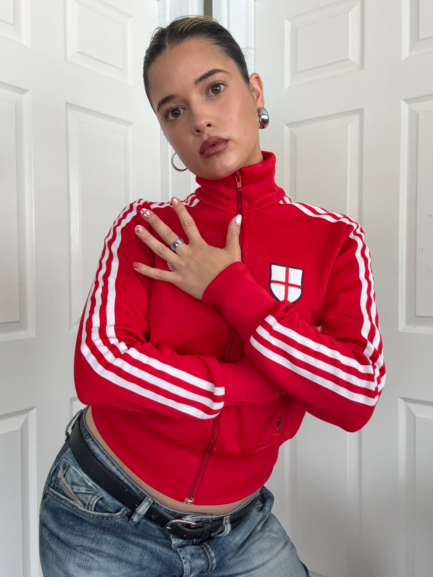 Adidas England Zip Tracksuit Top (S)