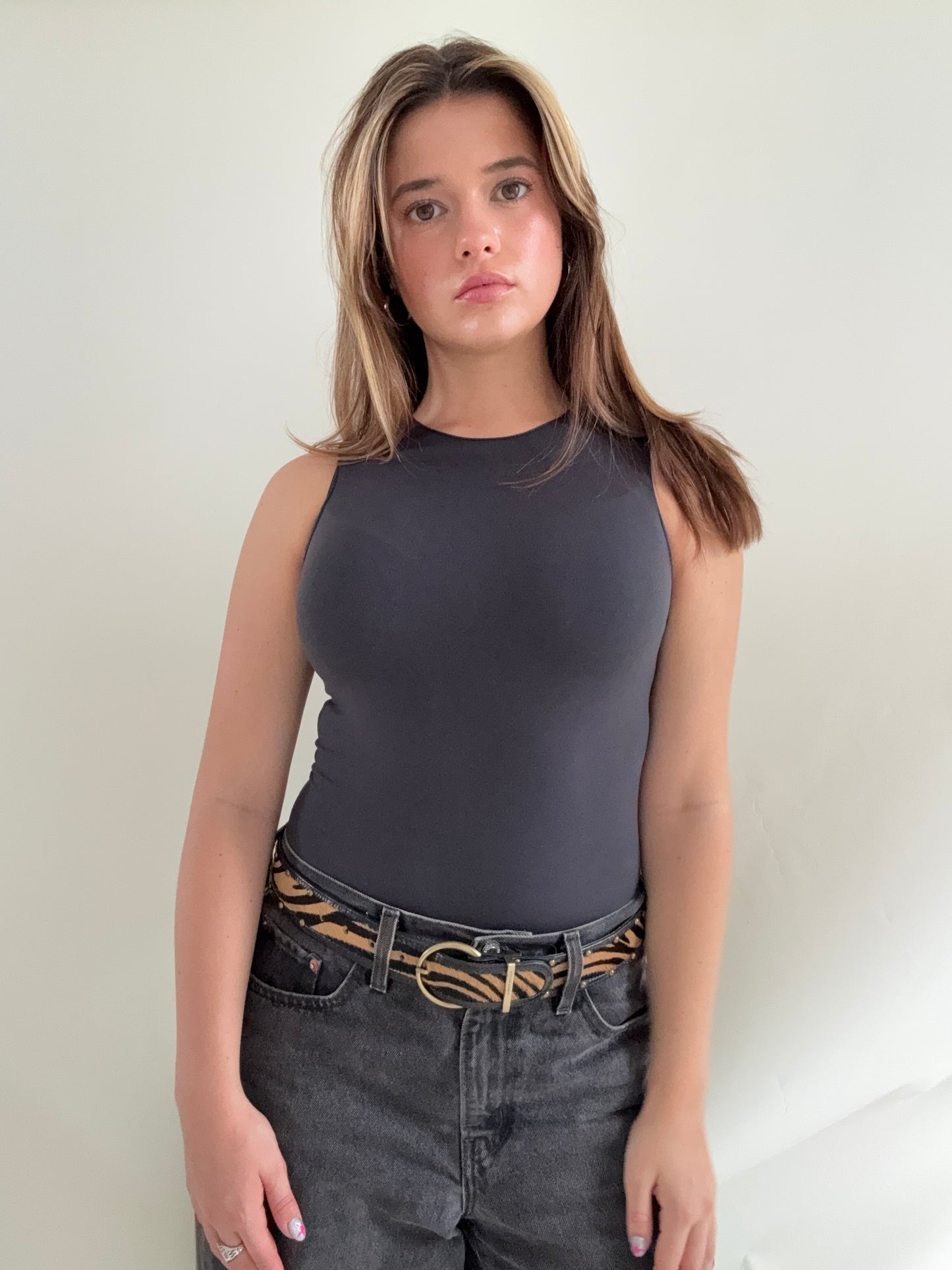 Karen Millen Leather Belt (XS)