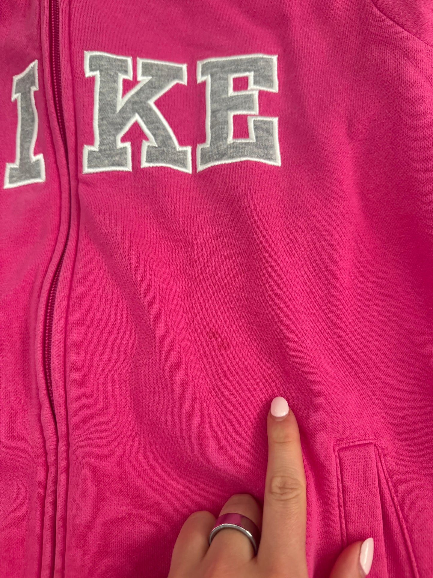 Pink Nike Zip Jumper (L)
