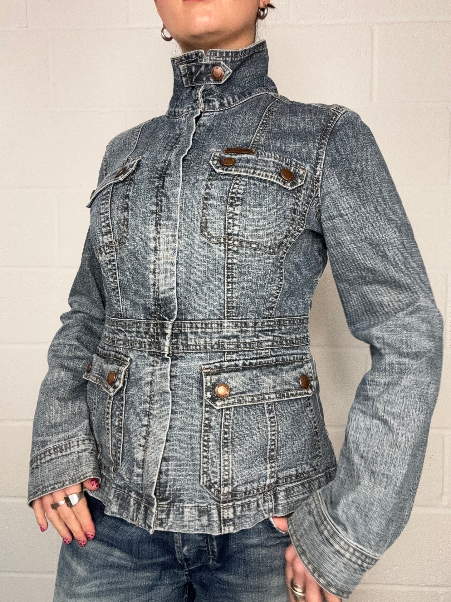 DKNY Denim Cargo Jacket (M)