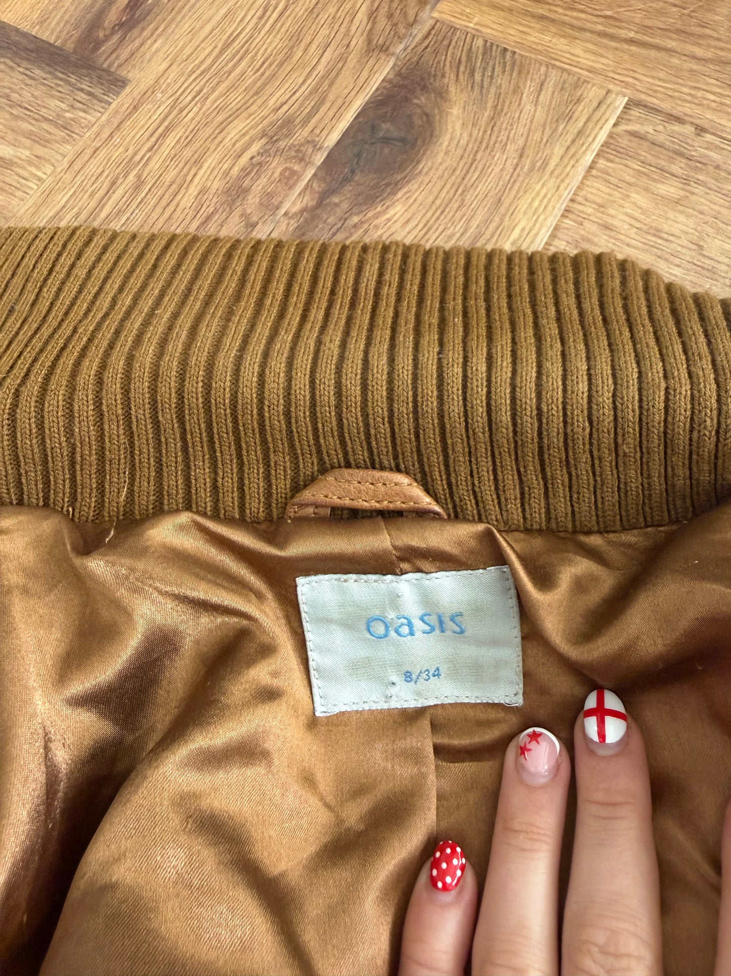 Fitted Leather Jacket (UK8)