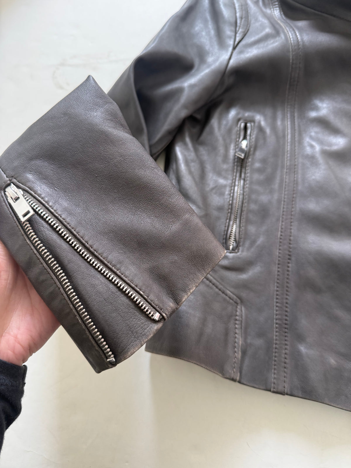 Leather Buckle Jacket (S)