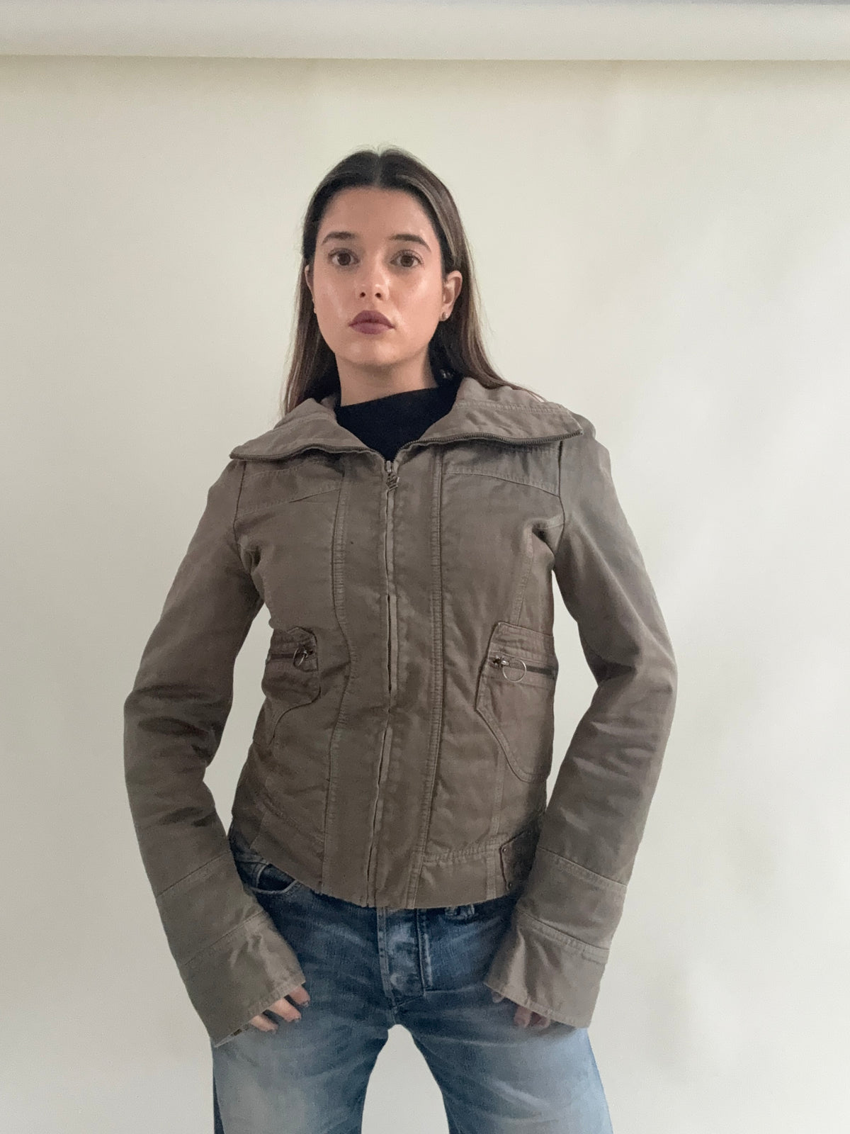 Vintage Diesel Funnel Neck Jacket (L)