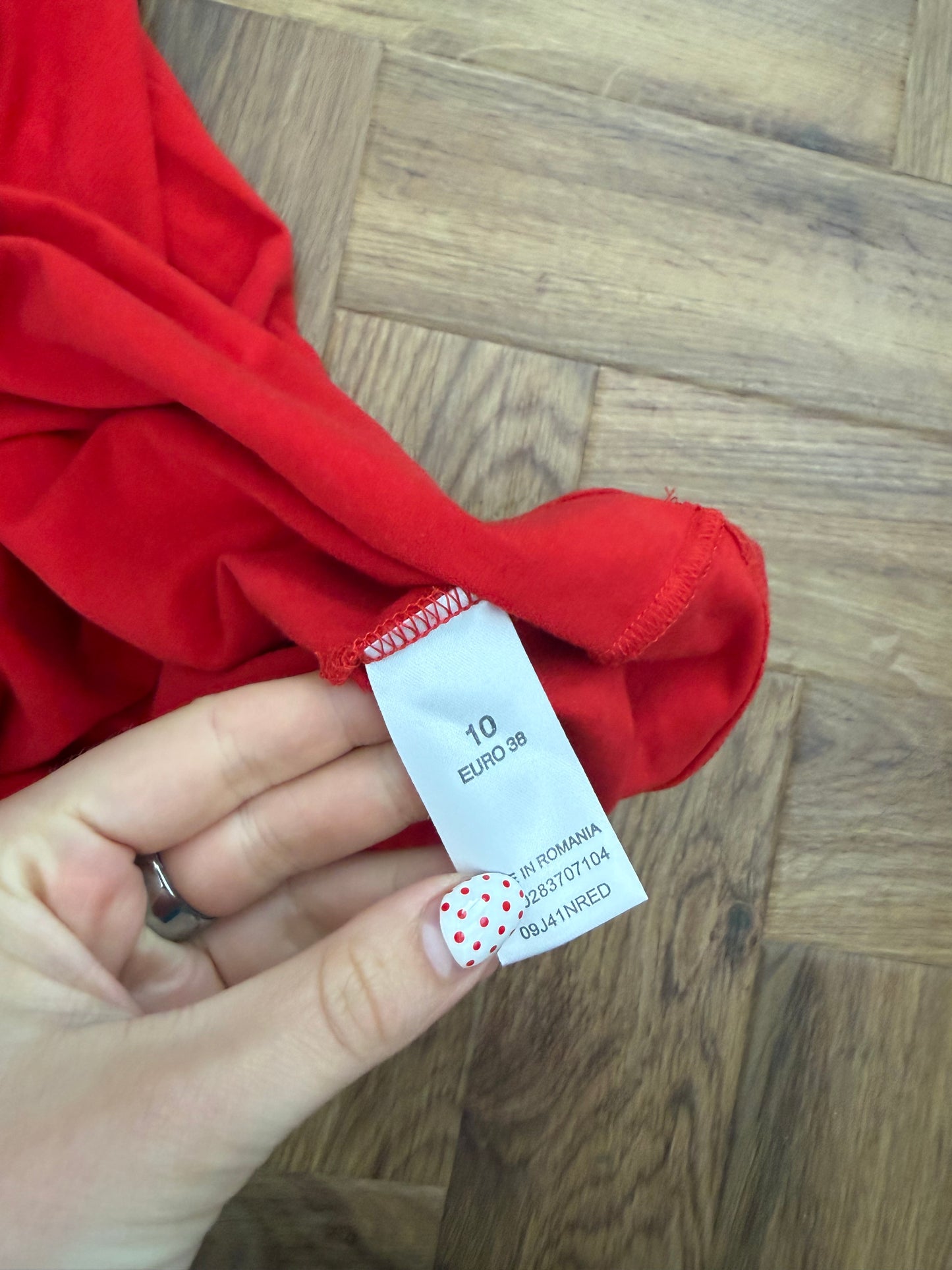 Y2K Red Bandeau Top (UK10)