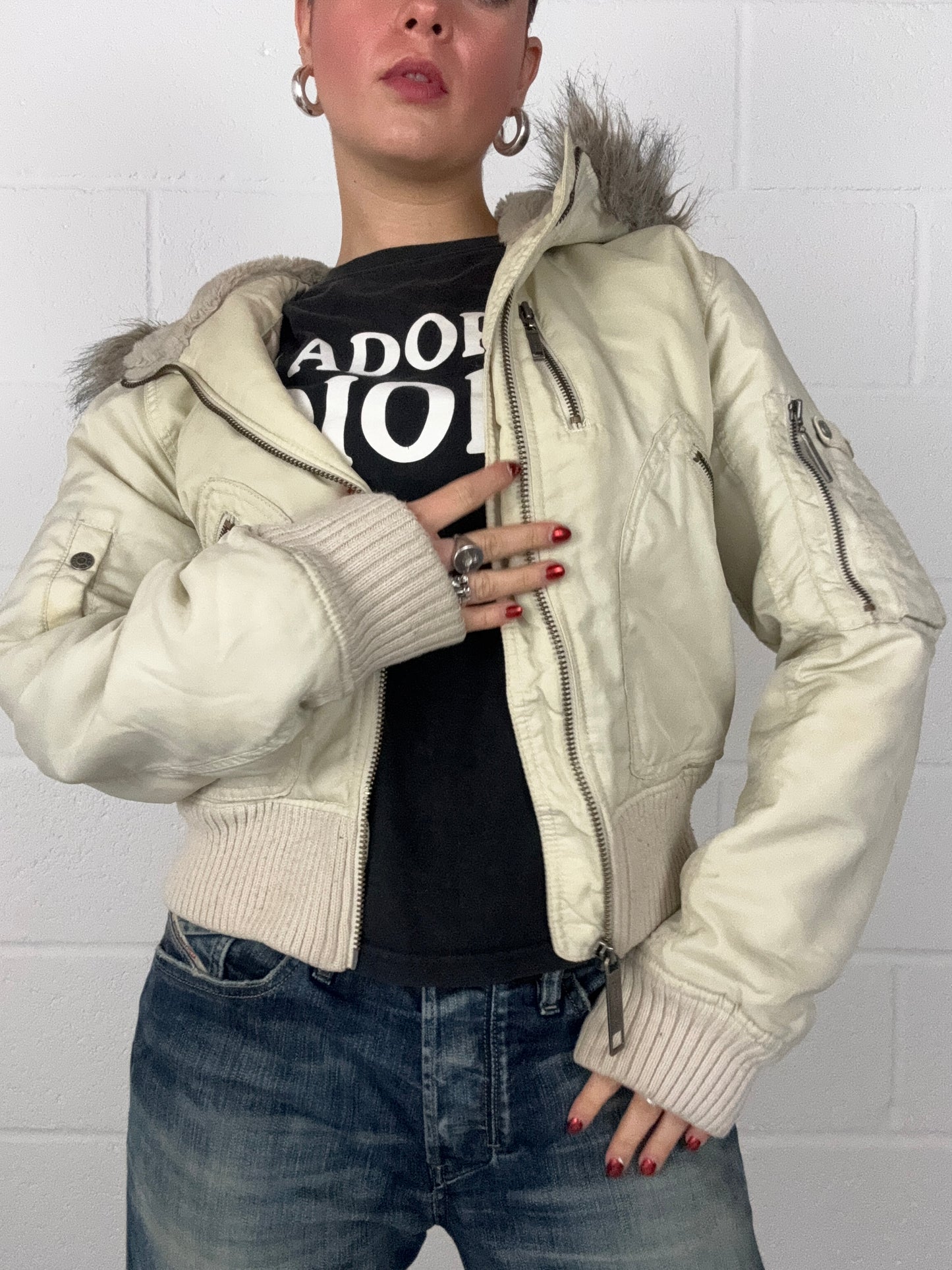 Y2K Bomber Jacket (UK12)