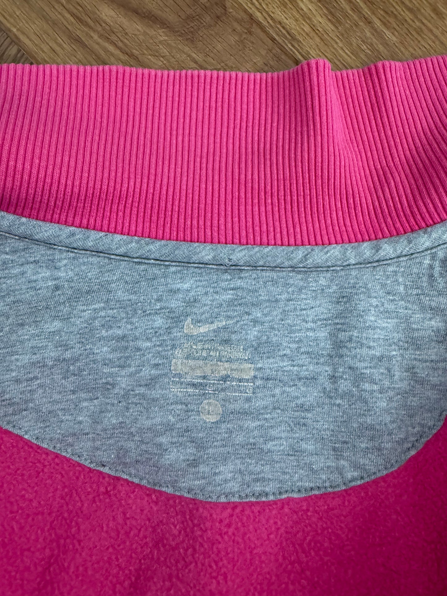 Pink Nike Zip Jumper (L)