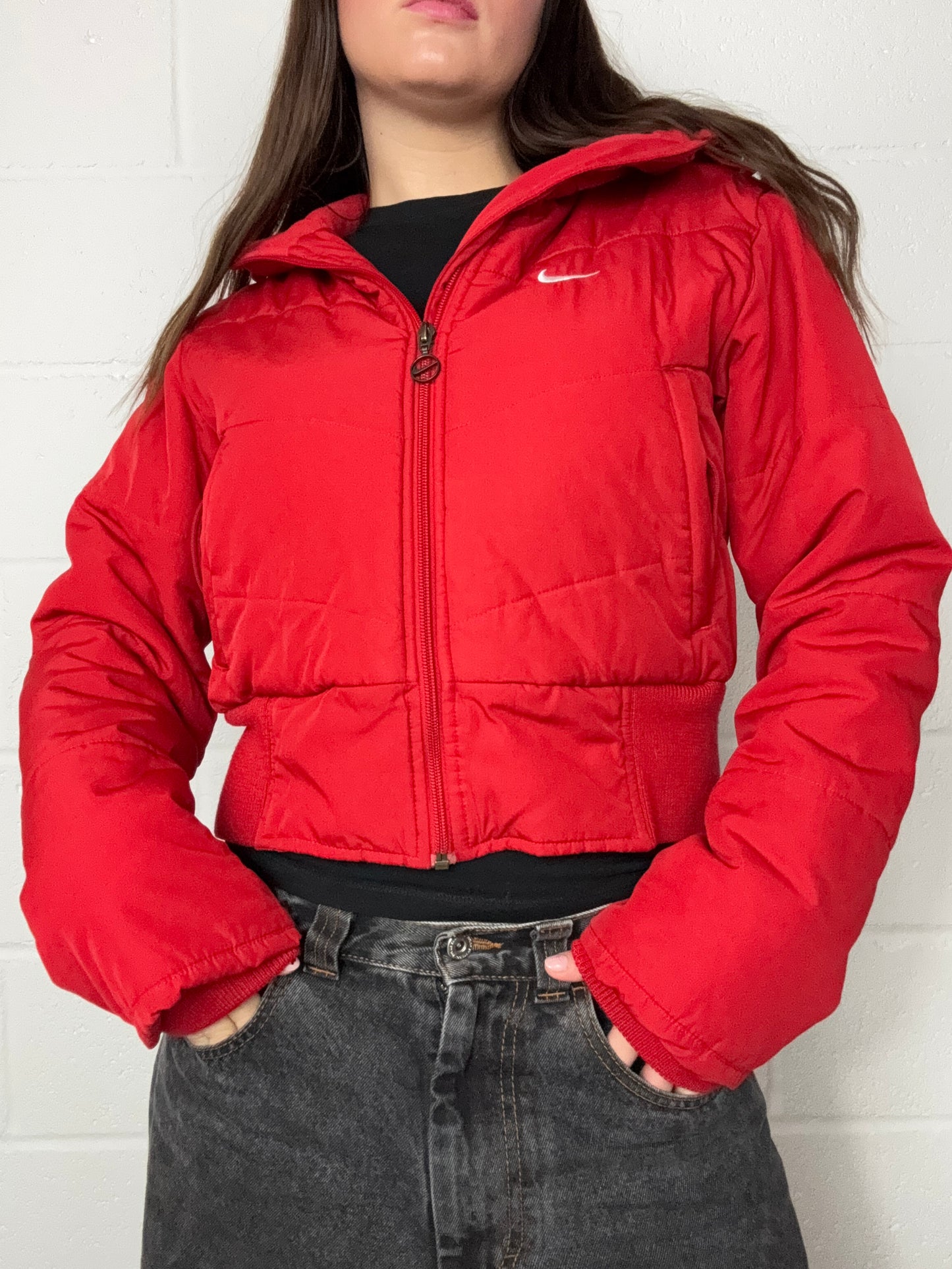 Red Nike Puffer Jacket (S)