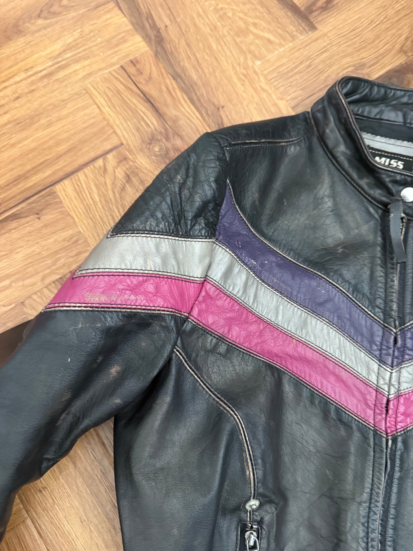 Miss Sixty Leather Racer Jacket (S)