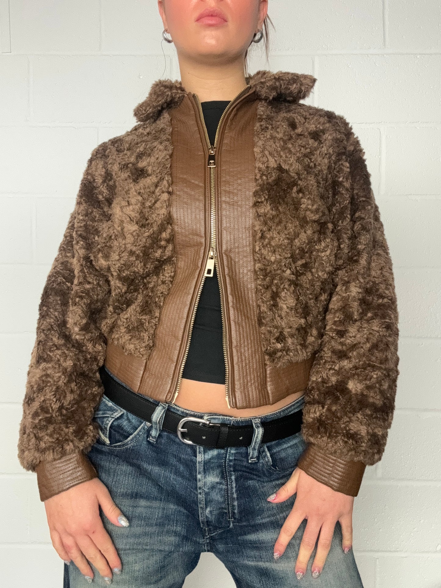 Karen Millen Faux Fur Jacket