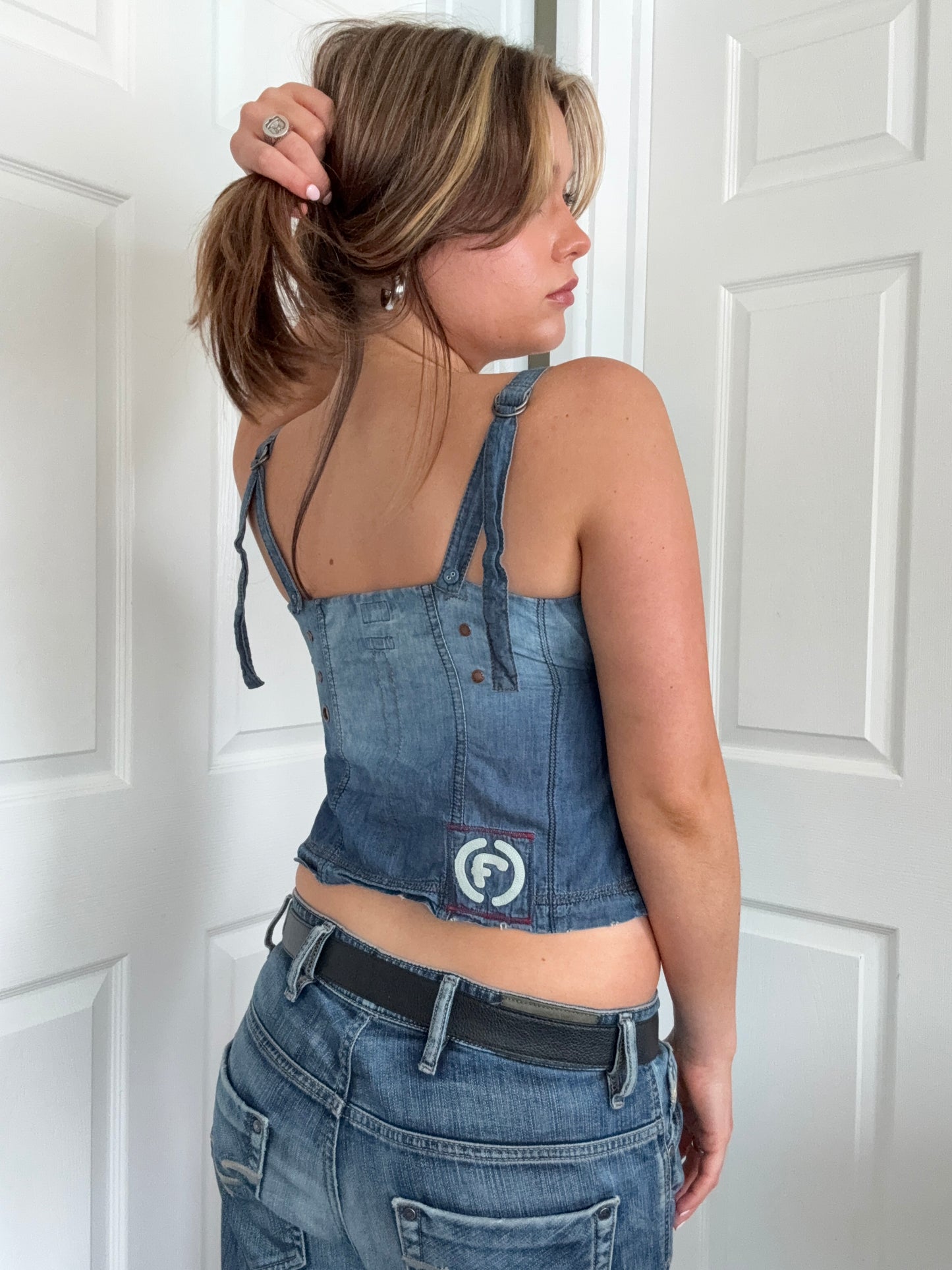 Firetrap Denim Cami Top (M)