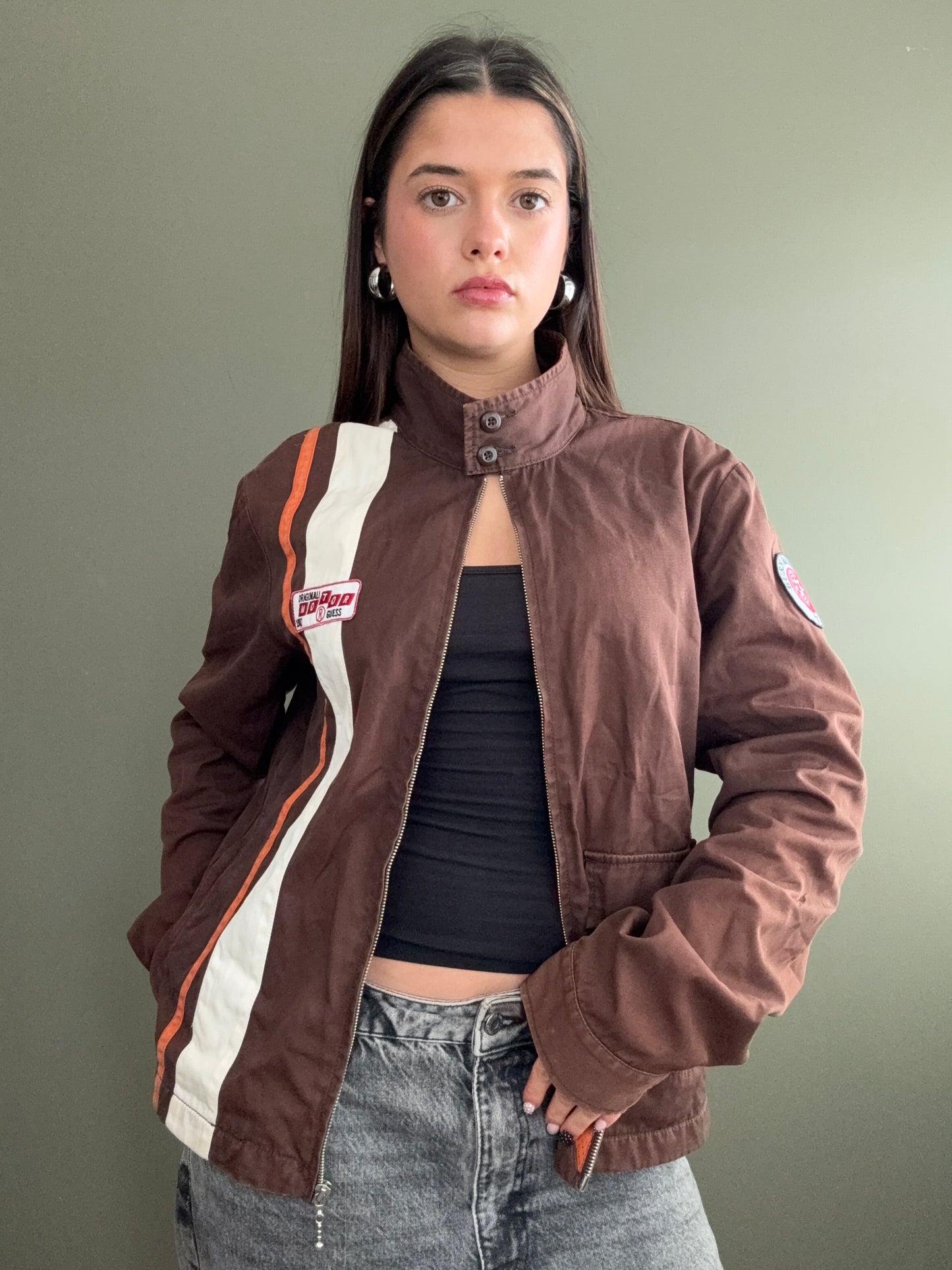 Guess Brown Biker Jacket (S)