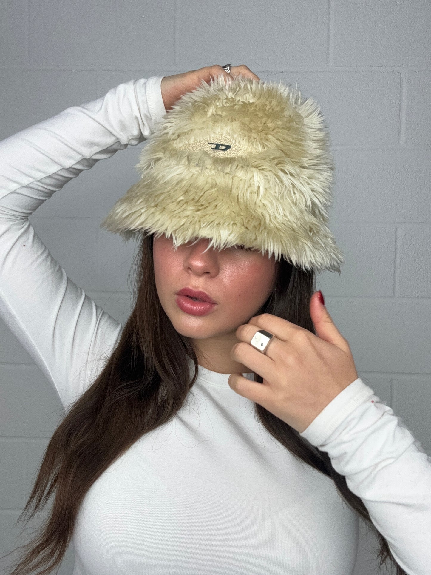 Diesel Faux Fur Hat