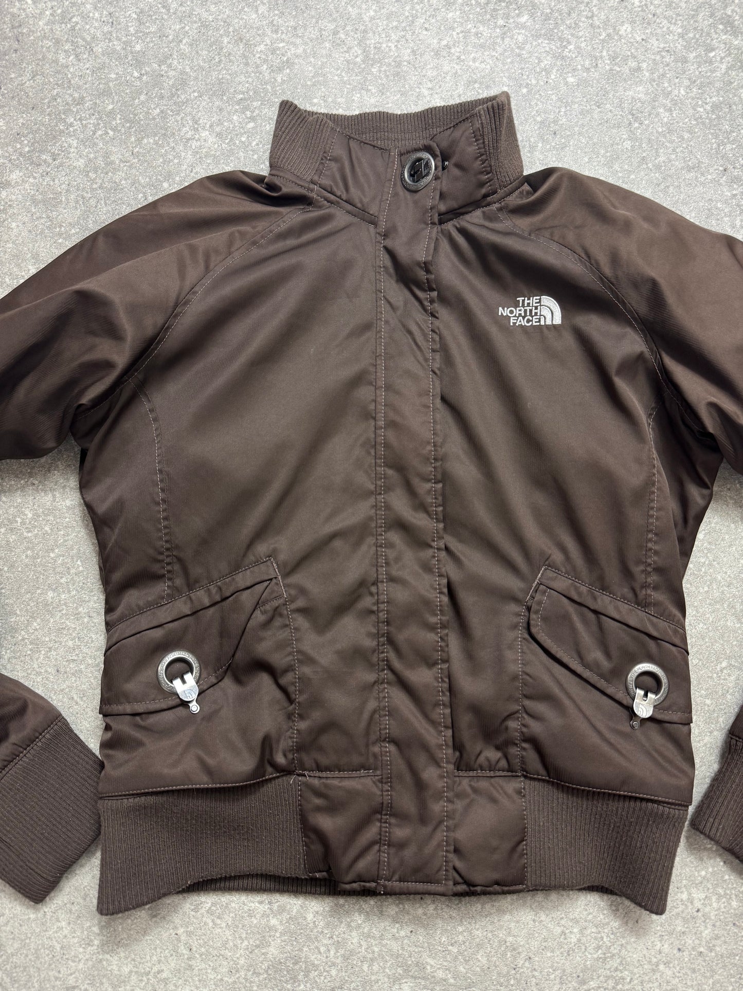 Brown The North Face Bomber Jacket (S)