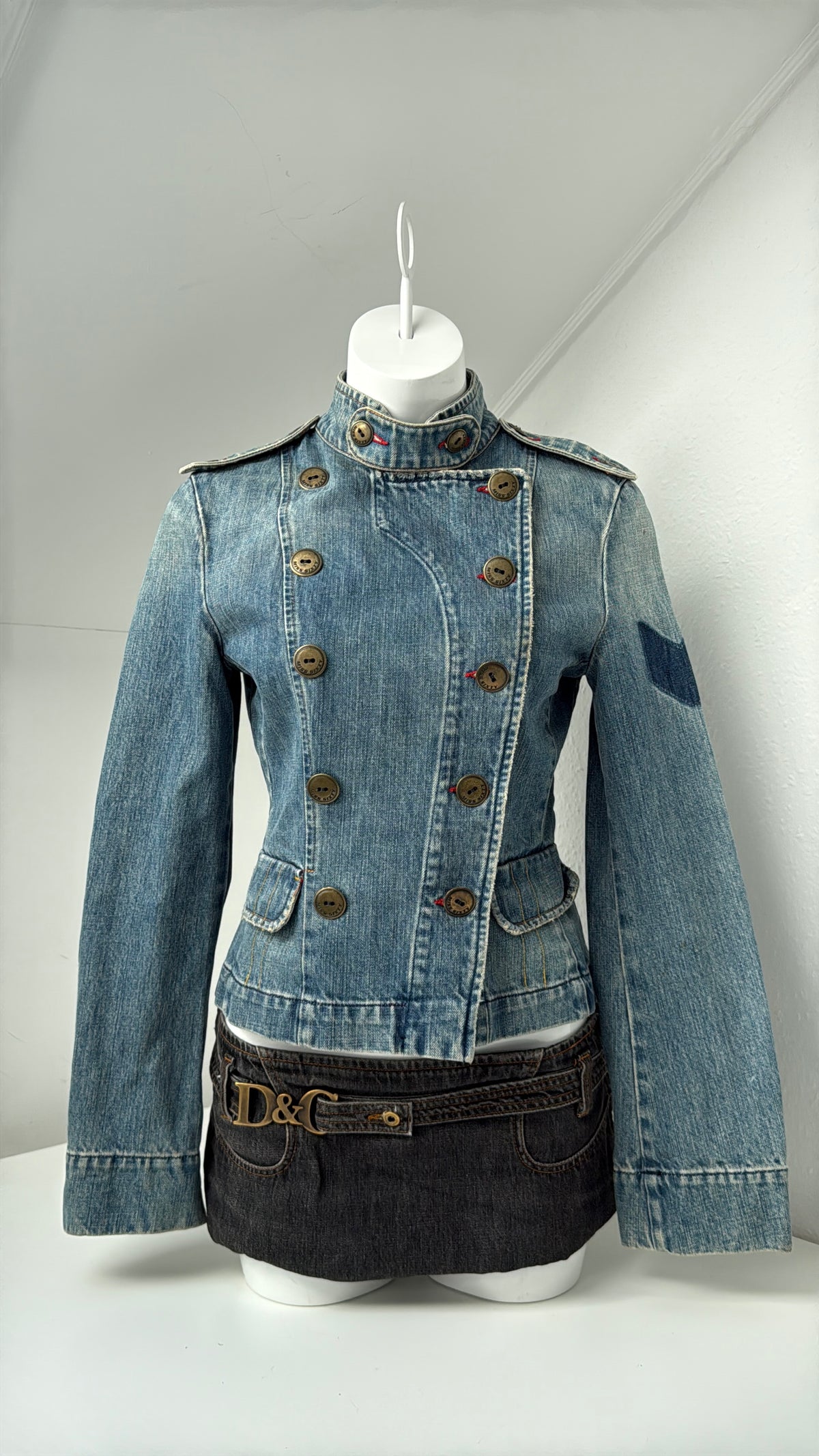 Miss Sixty Denim Military Jacket (M)