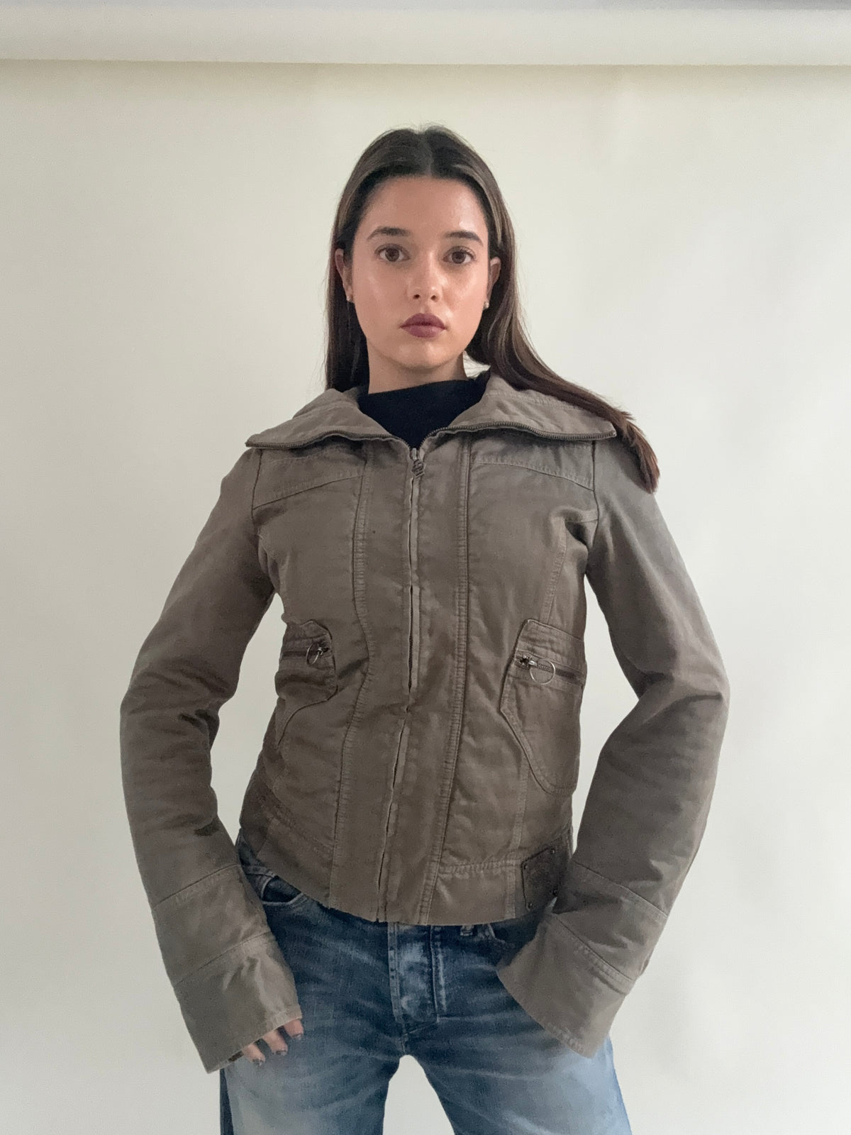Vintage Diesel Funnel Neck Jacket (L)