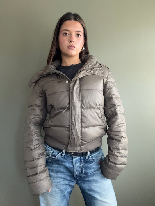 Diesel Khaki Puffer Jacket (M)