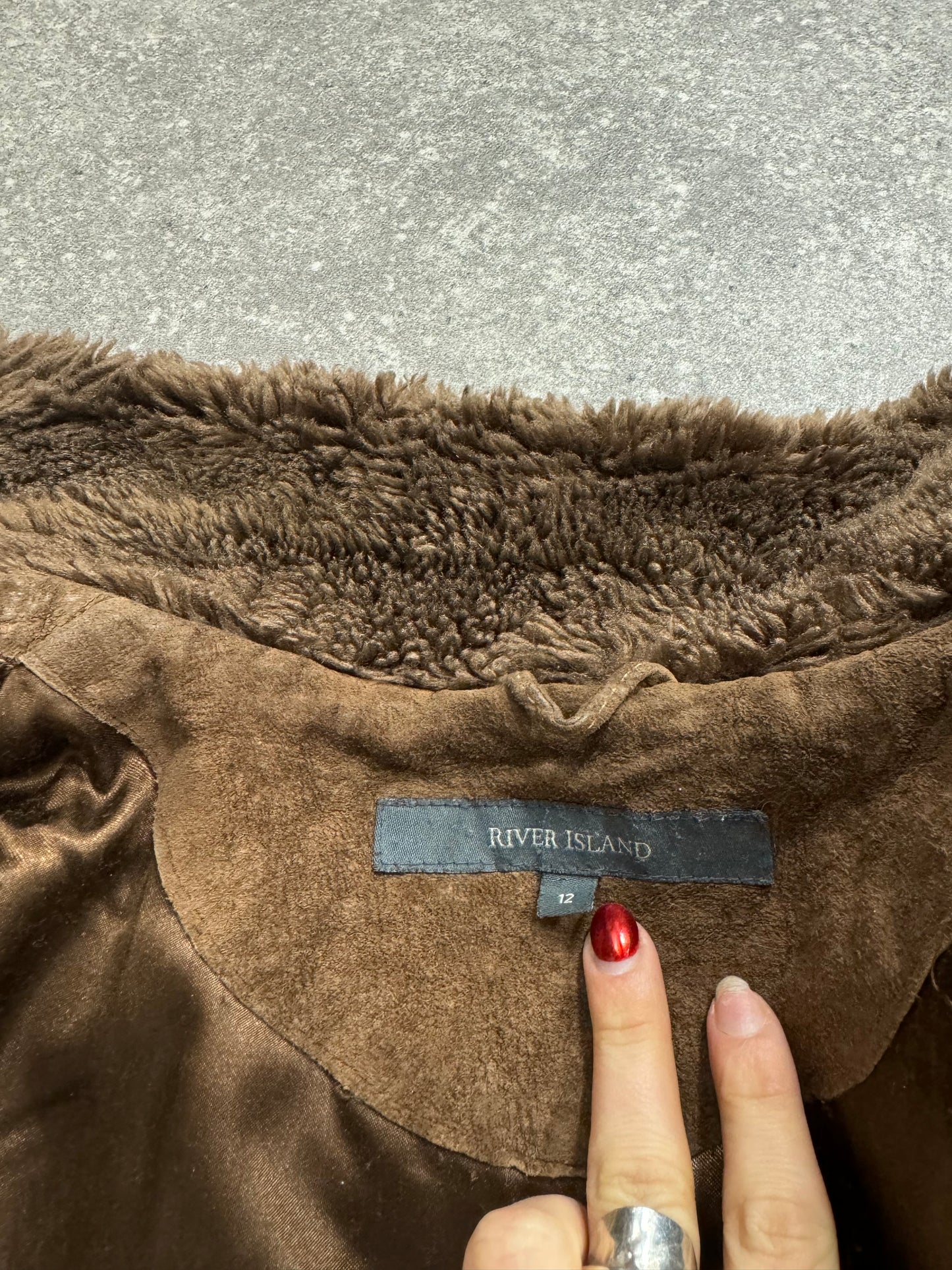 Vintage Brown Suede Jacket (UK12)