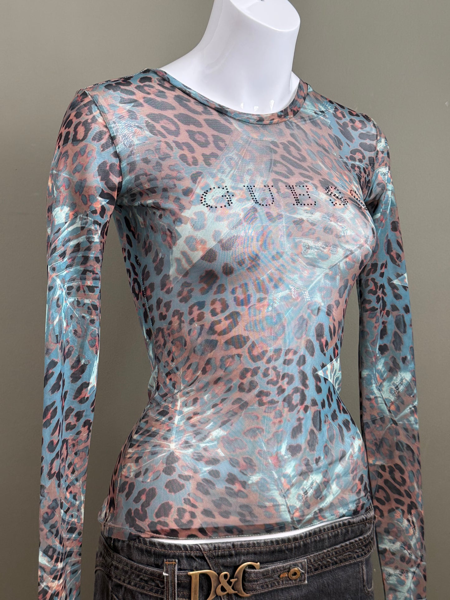 Guess Mesh Top (XS)