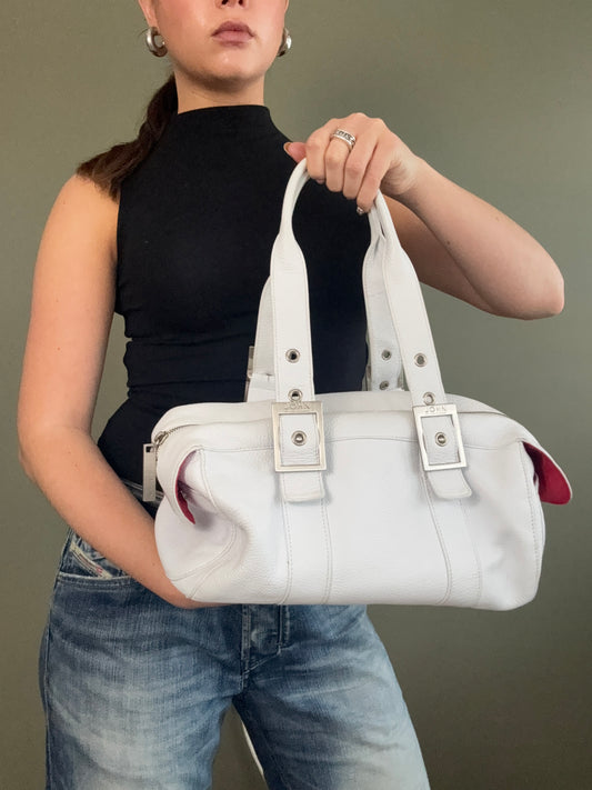 White Leather Bag